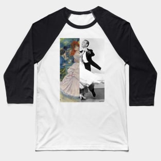 Dance at Bougival. by Pierre-Auguste Renoir and Fred Astaire Baseball T-Shirt